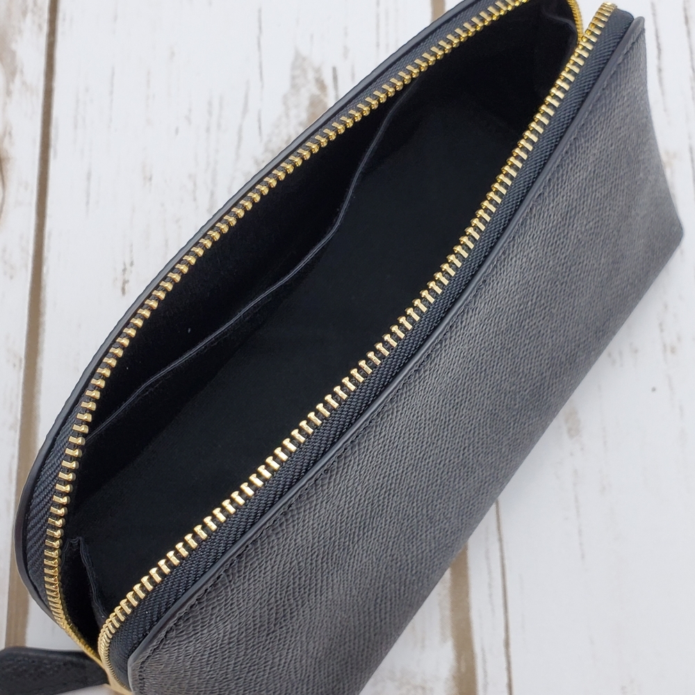 Coach Make Up Cosmetic Travel Case 17 Black F57857 - Picture 5 of 7